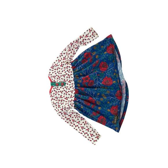 Matilda Jane Girl's Floral Winter Berry Make Believe Holiday Top Size 18-24M - Picture 5 of 7